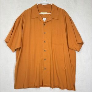 Joseph & Feiss Silk Resort Button Up Shirt XXL 100% Silk Cabancore Camp